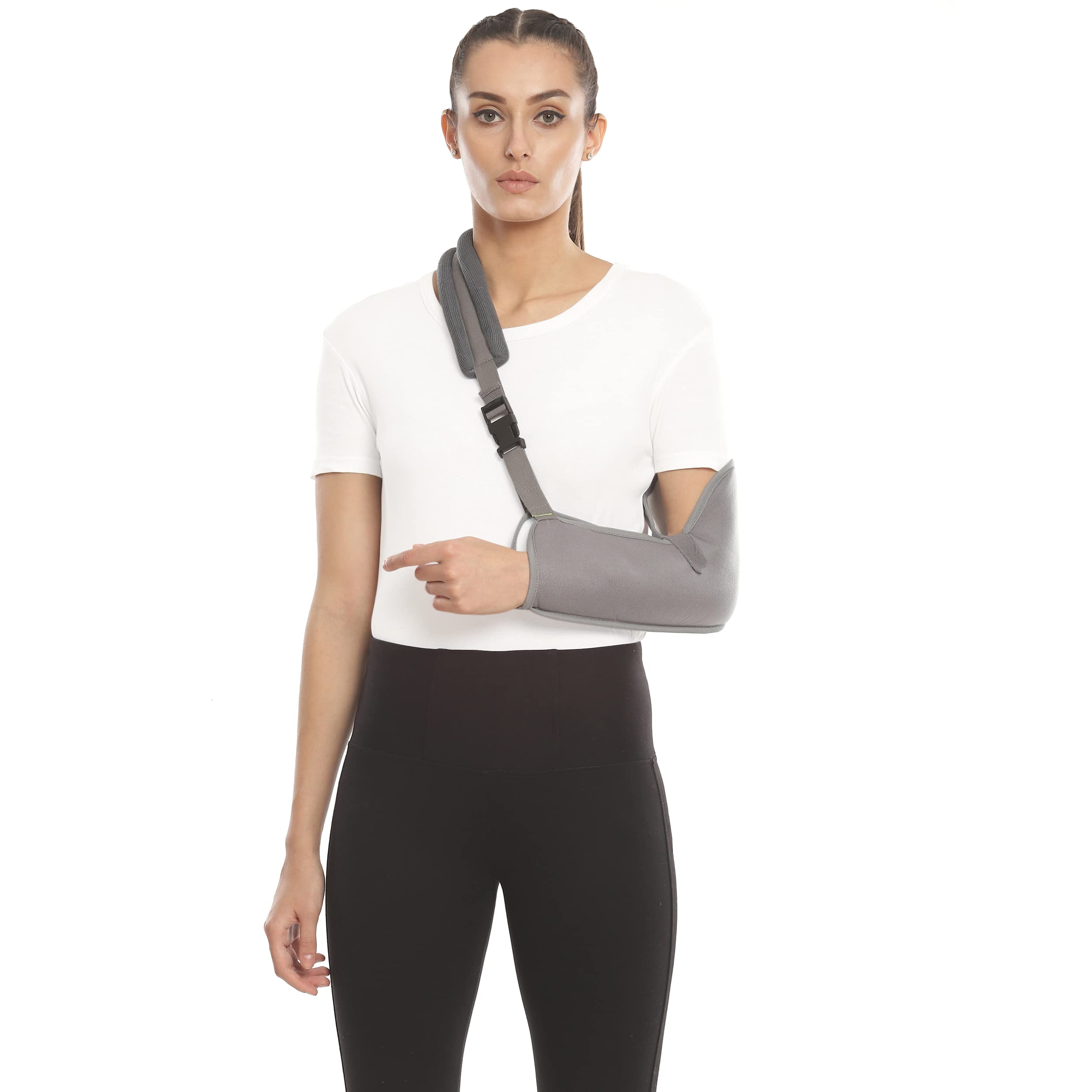 Romsons Pouch Arm Sling Hand Supporter For Fractured Arm, Hand Immobilization, Cast Support For Men & Women - Medium Size