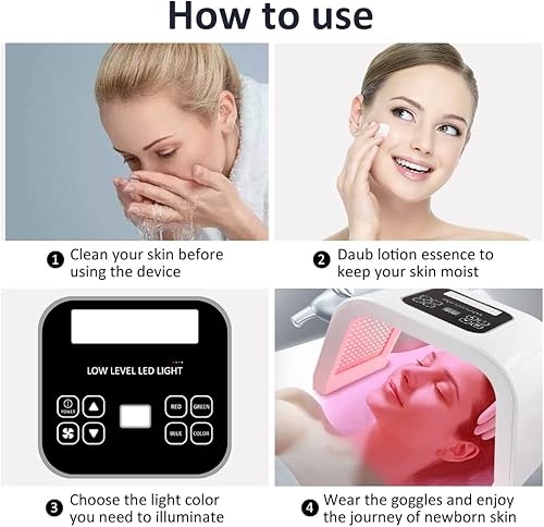 Miniatura 6 de L-E-D Light 7 Color SPA Facial Light Máquina de belleza multifuncional para mujeres Home Salon