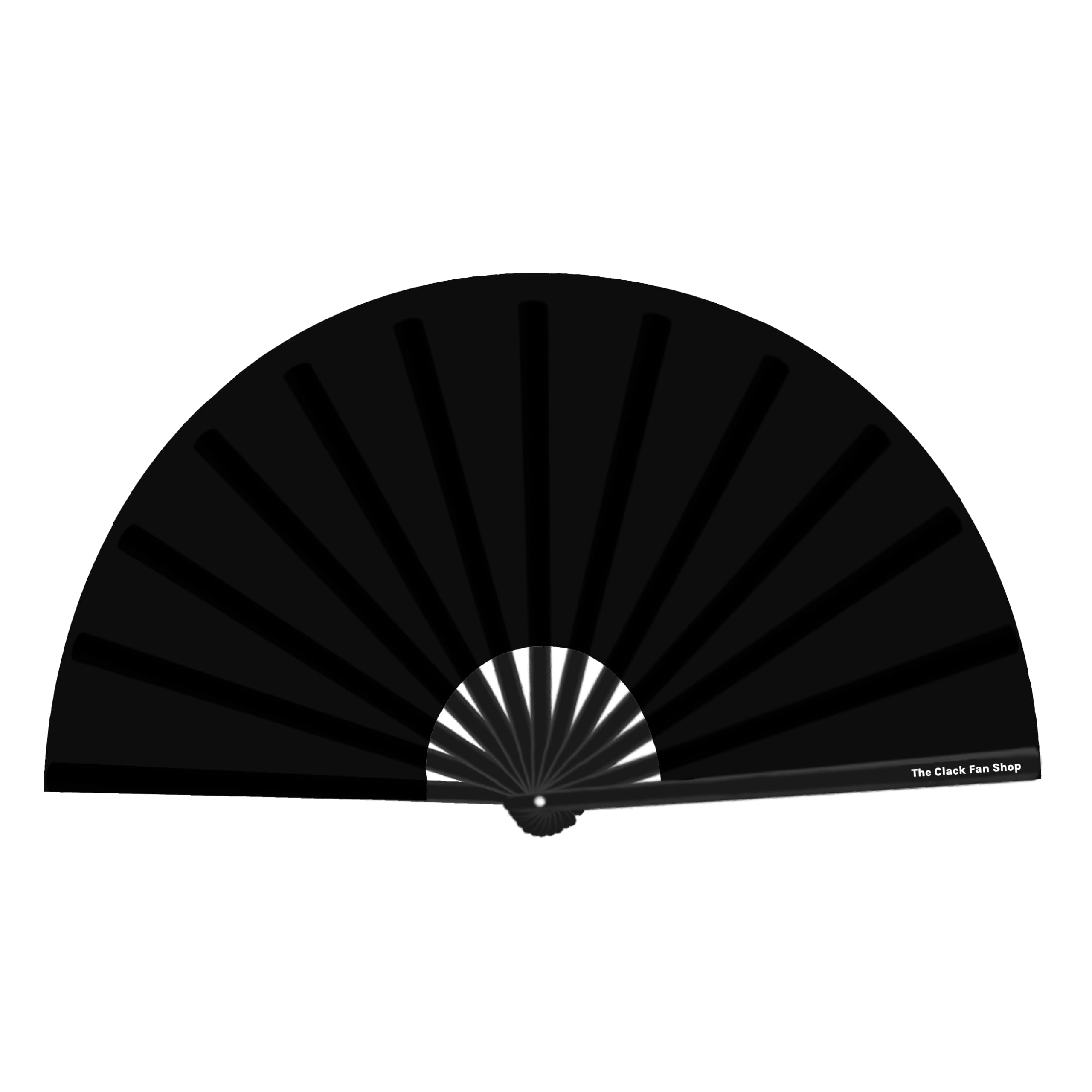 Plain Black Clack Fan, Bamboo Hand Fan