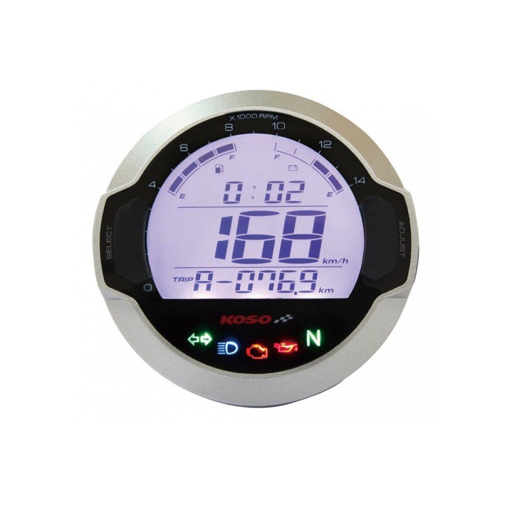 KOSO RX1N GP Style, Illuminato Nero/Bianco, OMOLOGATO