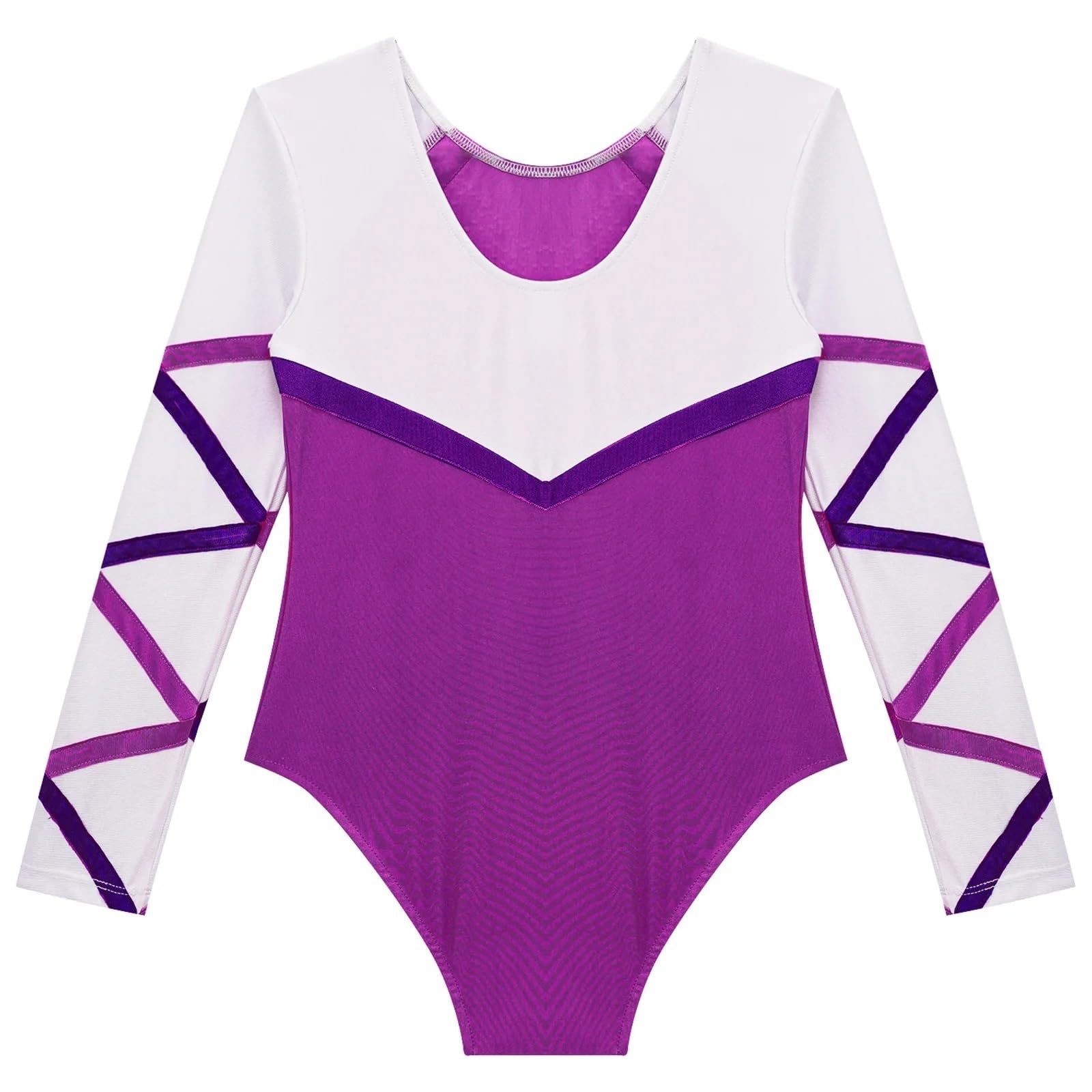 Maillot Gimnasia Ritmica Trajes de Gimnasia for niñas, Leotardos con Diamantes de imitación Brillantes, Body de Manga Larga con Pantalones Cortos, Ropa de Baile de Ballet(Black,6)