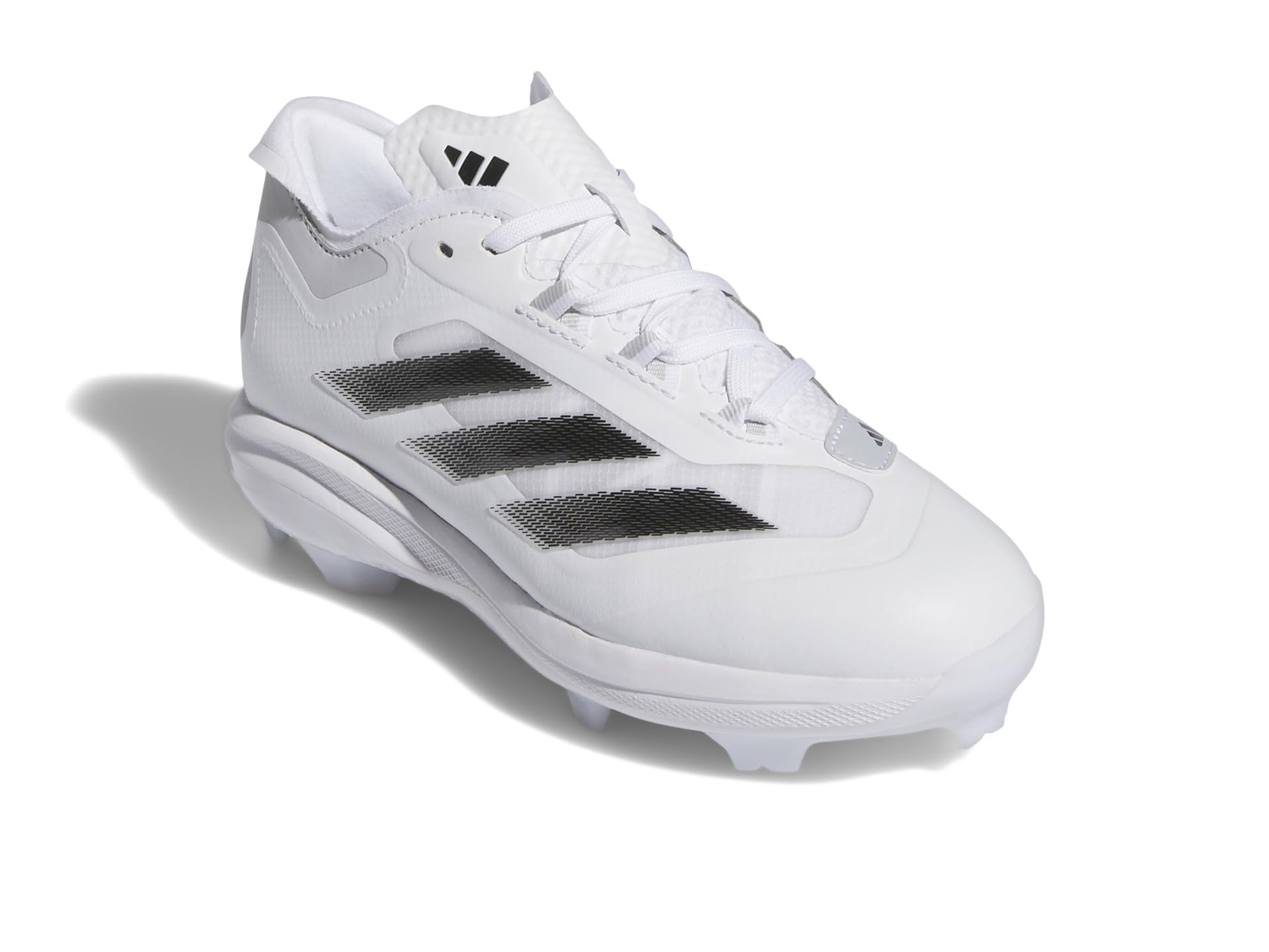 adidas Boy's Adizero Impact Baseball Sneaker, Black/White/Team Grey, 4.5 Big Kid
