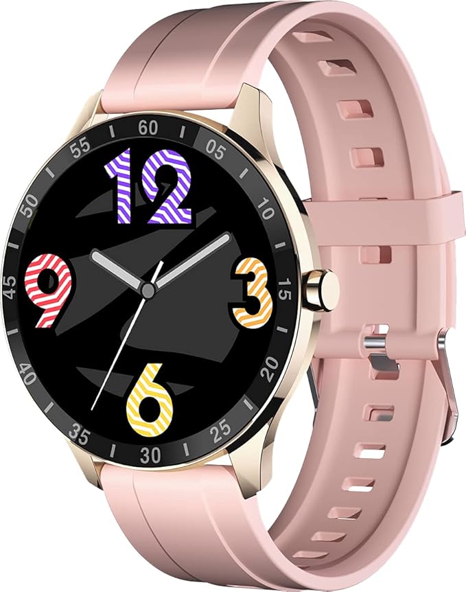 Zebronics Zeb-FIT3220CH Smart Fitness Watch with Full Touch TFT Round Display, Metal Body, Built-in Games, 7-day Data Storage, SpO2, BP & Heart Rate Monitor, IP68 Water Resistant (Gold Rim +Gold Strap) at Rs. 1599