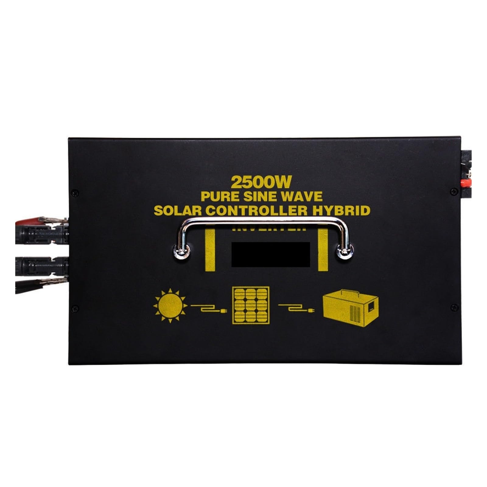 VFD, 2500W czysta fala sinusoidalna falownik solarny 24V DC do 220 konwerter DC/AC hybrydowy 24V/48V 120V/230V/240V kontroler LCD 30A(48V,100-V)