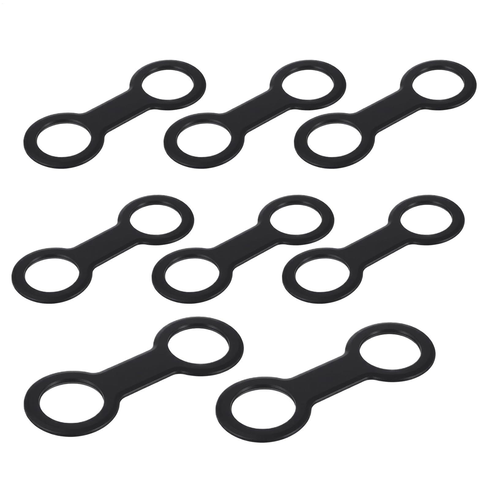 Verbpupl Snorkel Holder, 8 Pieces Quick Release Double Ring - Silicone Snorkel Holder for Diving, Snorkelling, Swimming, Water Park & Underwater Photography