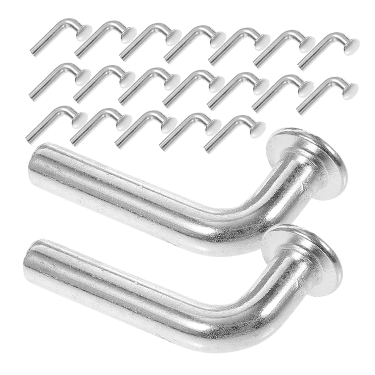 LIFKOME 100 Sztuk Szt Kształtny Pin Zabezpieczający Wytrzymały Metalowy Zatrzask Do Regałów Paletowych Bezpieczny Element Mocujący Do Magazynowych Systemów Przechowywania