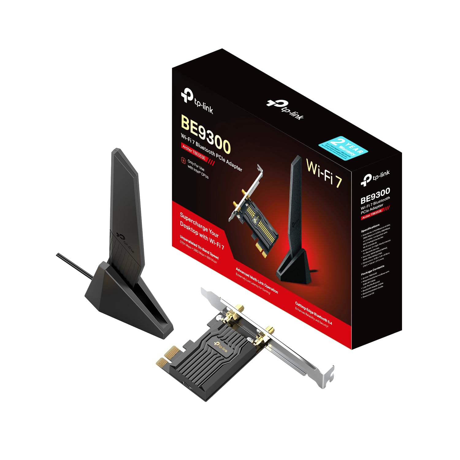 Amazon.com: TP-Link Wi-Fi 7 BE9300 PCIe Wi-Fi Card (Archer TBE553E