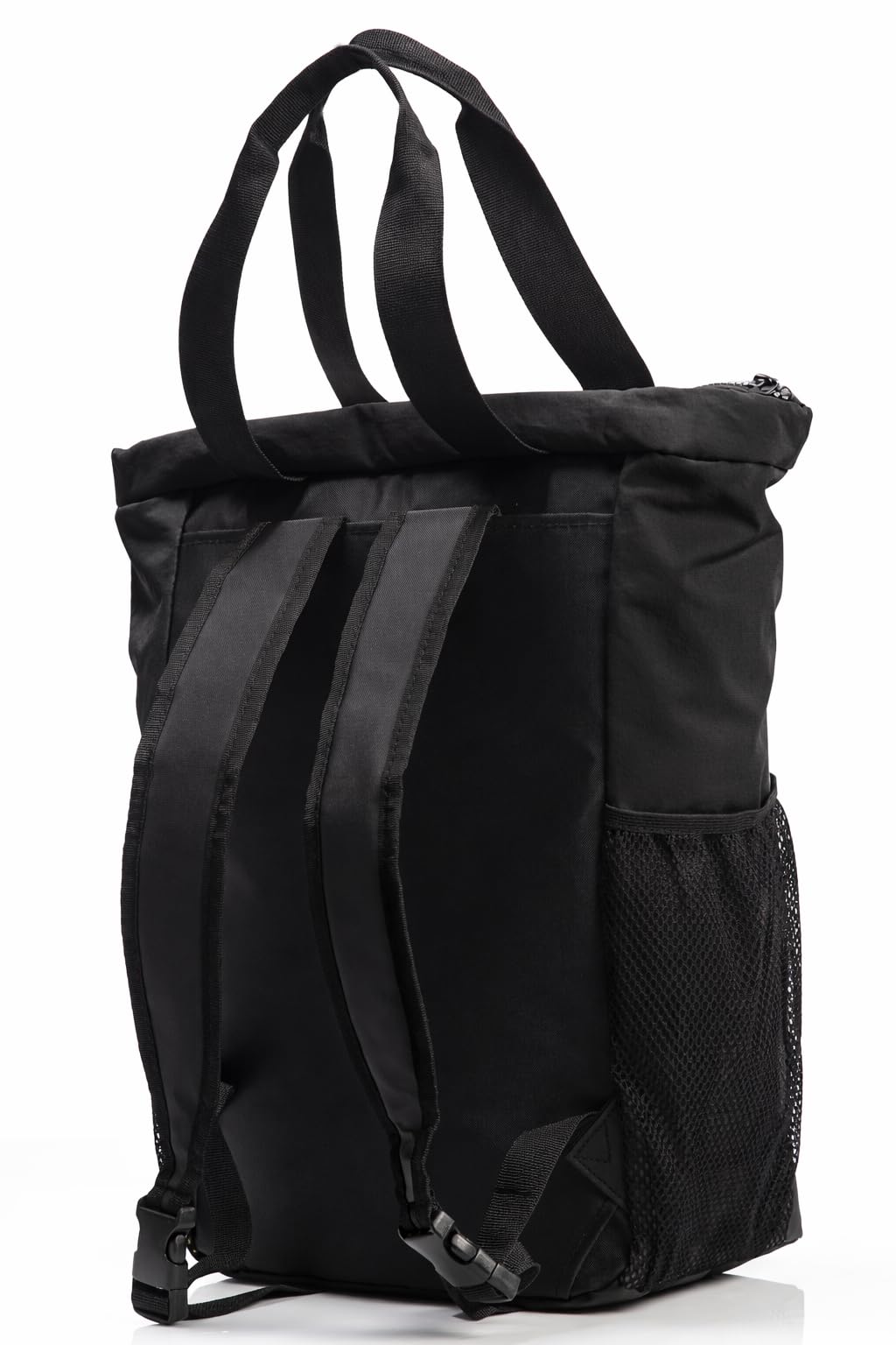 DITCHIL Mochila Gimnasio, Gym Mujer, Mochila Urbana 2 en 1 Convertible en Tote Bag, Bolsa Deportiva de Nylon Resistente para Deporte, Fitness y Uso Diario (Negro) — view 4
