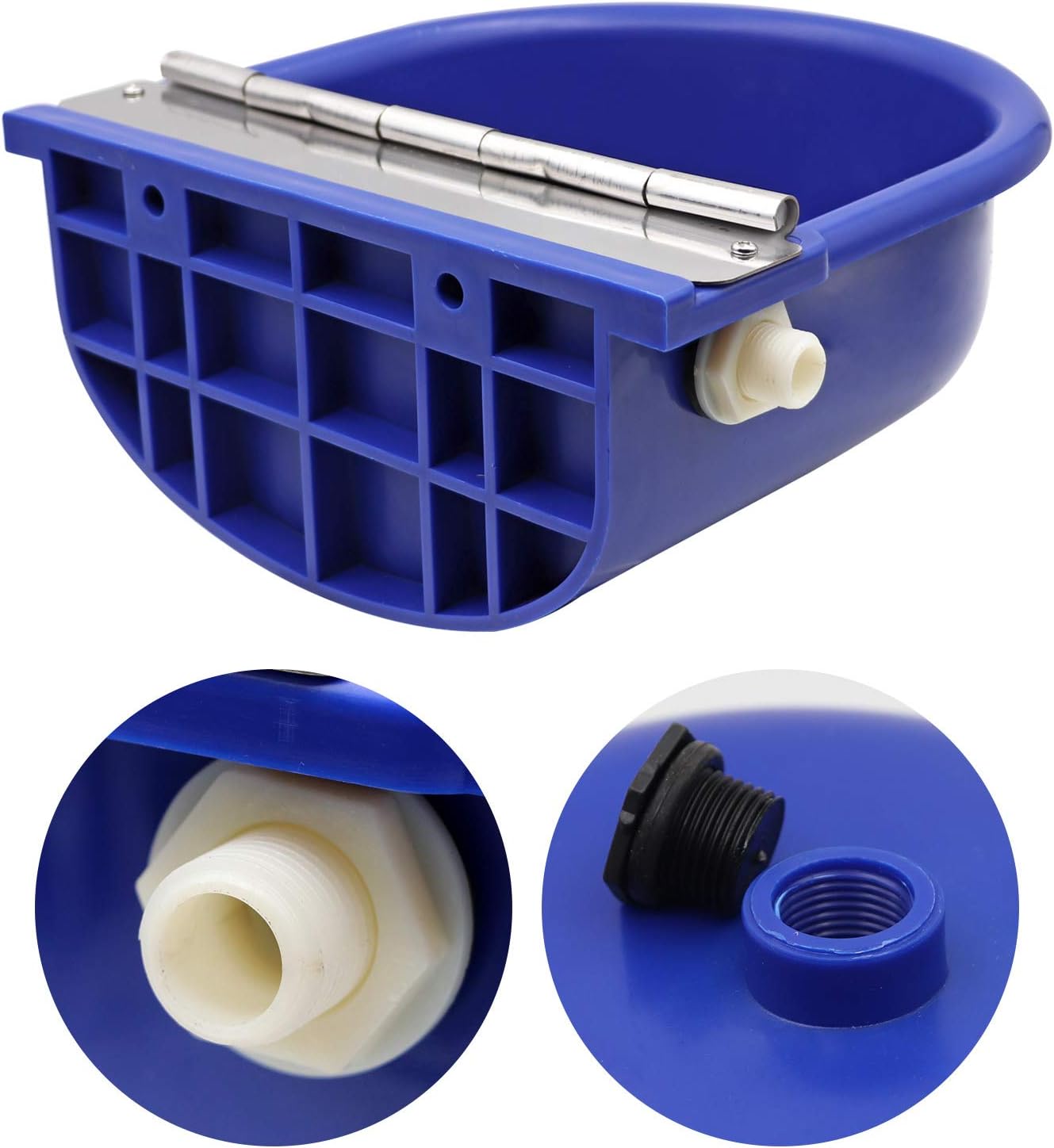 Automatic Livestock Waterer with Float Valve for Dog Horse Cattle Cow Goat Sheep Pig Dog Water Trough Farm Supplies Small Animal Water Dispenser : Pet Supplies