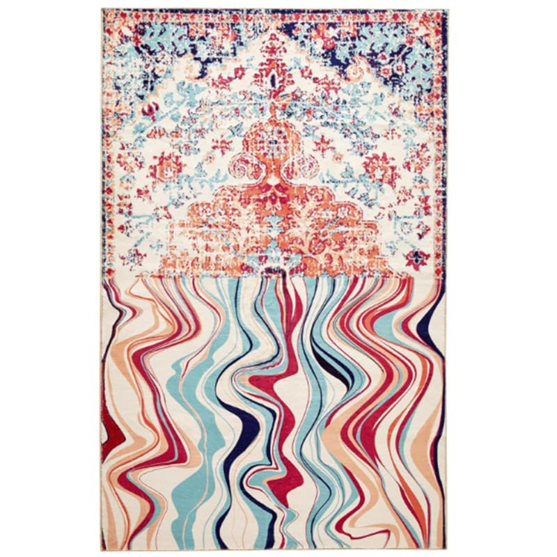 Tapis de salon lavable et doux idéal pour une maison animée