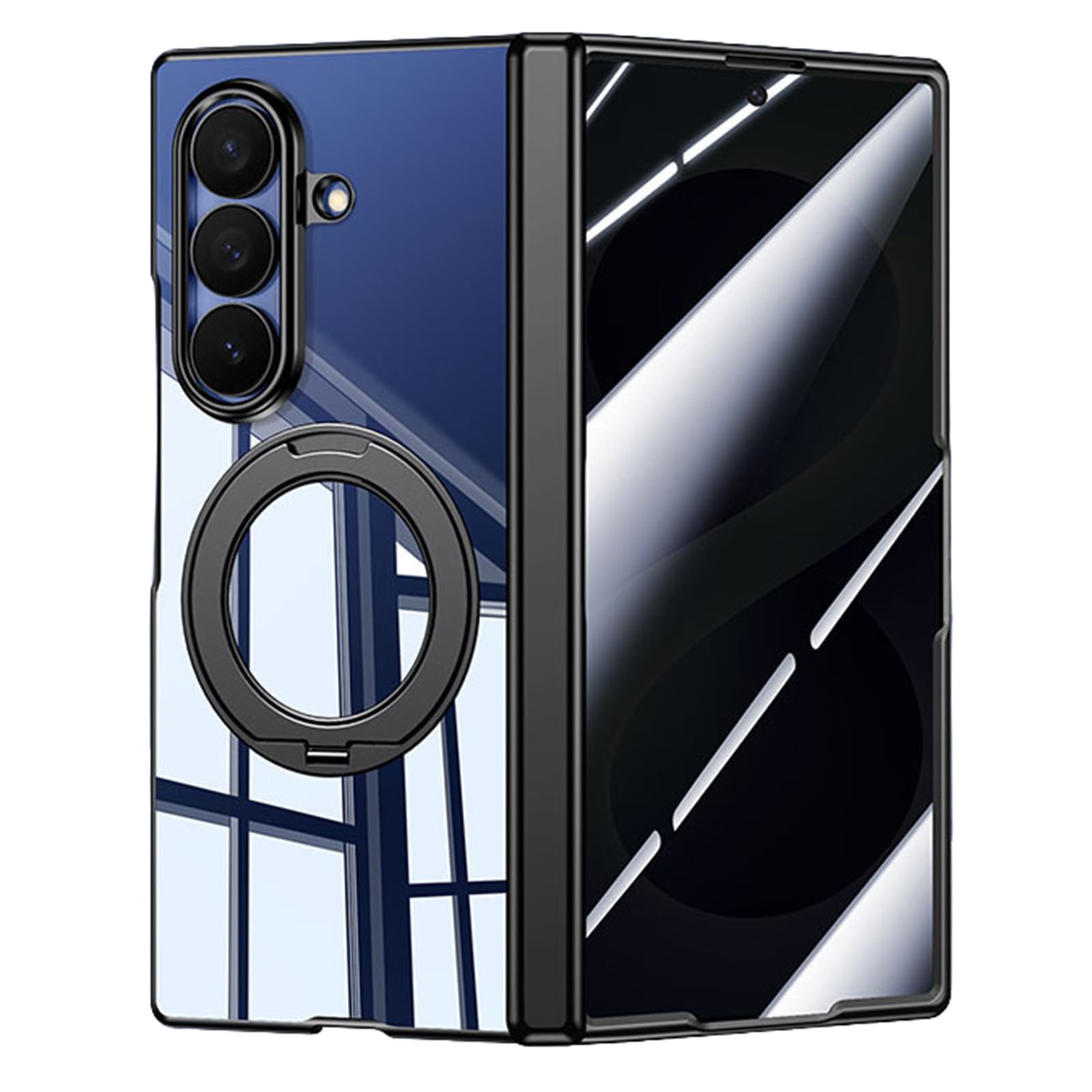 Coque magnétique intégrale pour Samsung Galaxy Z Fold 8 Ultra avec béquille rétractable