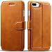 iPhone 8 Plus Case, iPhone 7 Plus Case, Pasonomi iPhone 7 Plus Leather Wallet Case - [Slim Fit] Vintage Flip Case Cover with Stand Function & Credit Card Slots for iPhone 8 Plus & 7 Plus (Light Brown)