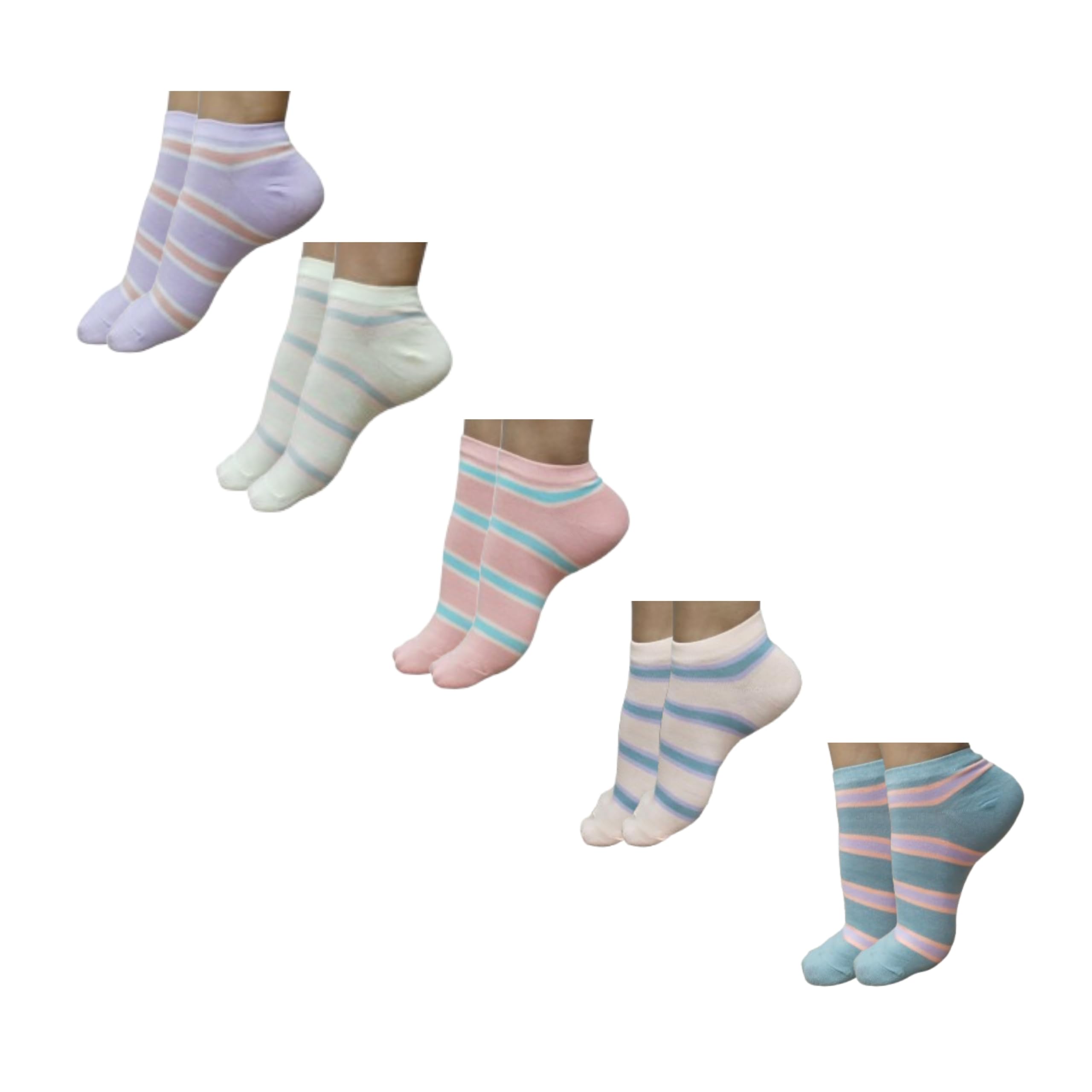 Trainer Ankle Soft Cotton Socks Stripes Line Indoor Outoodr Sports Runing Walking Athletic Wear & Home Workouts Everyday Casual Wear Women Socks Size 4-7-image-40