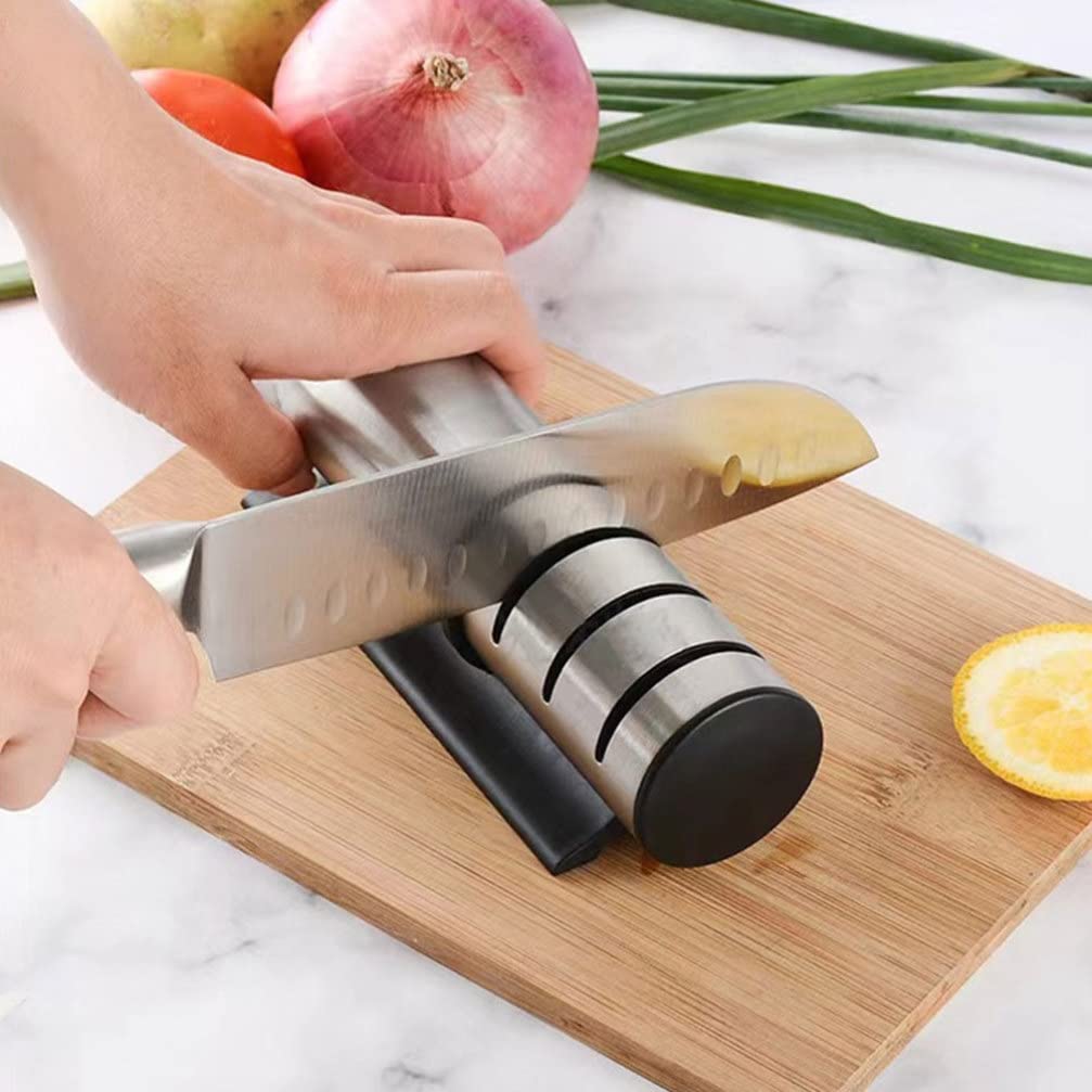 Handheld Schärfwerkzeug mit Drei Stufen für Messer und Scheren