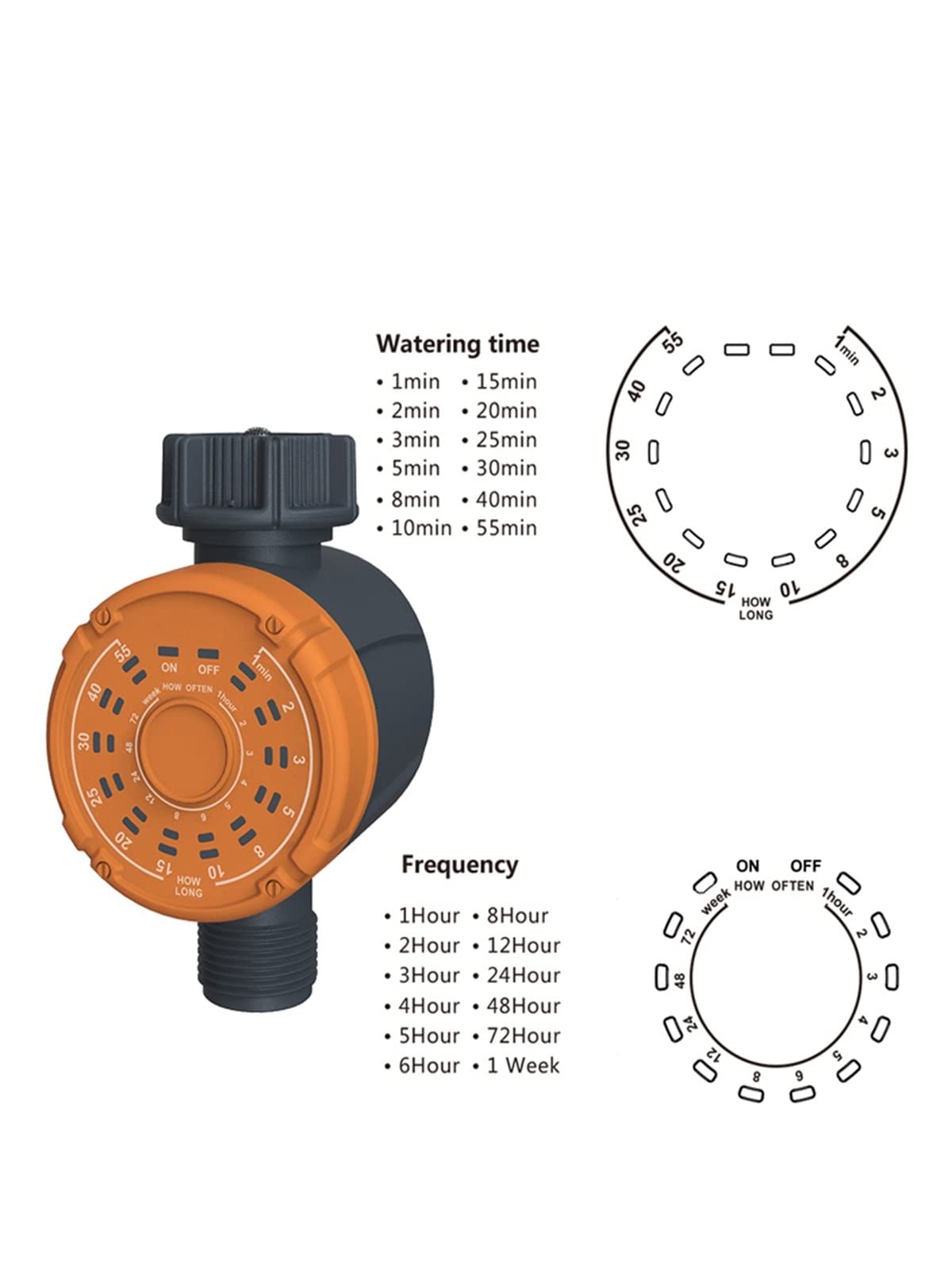 Wassertimer Smart Garden Automatic Watering Timer Regensensor Bewässerung Controller Schlauchtimer (Color : Timer102P)