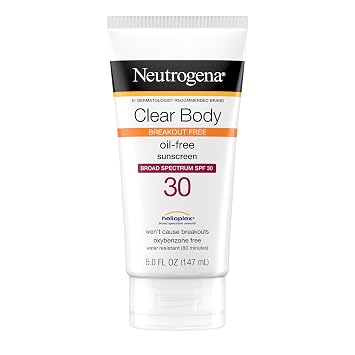 Neutrogena Clear Body Breakout-Free Sunscreen Lotion SPF 30, 5 fl oz