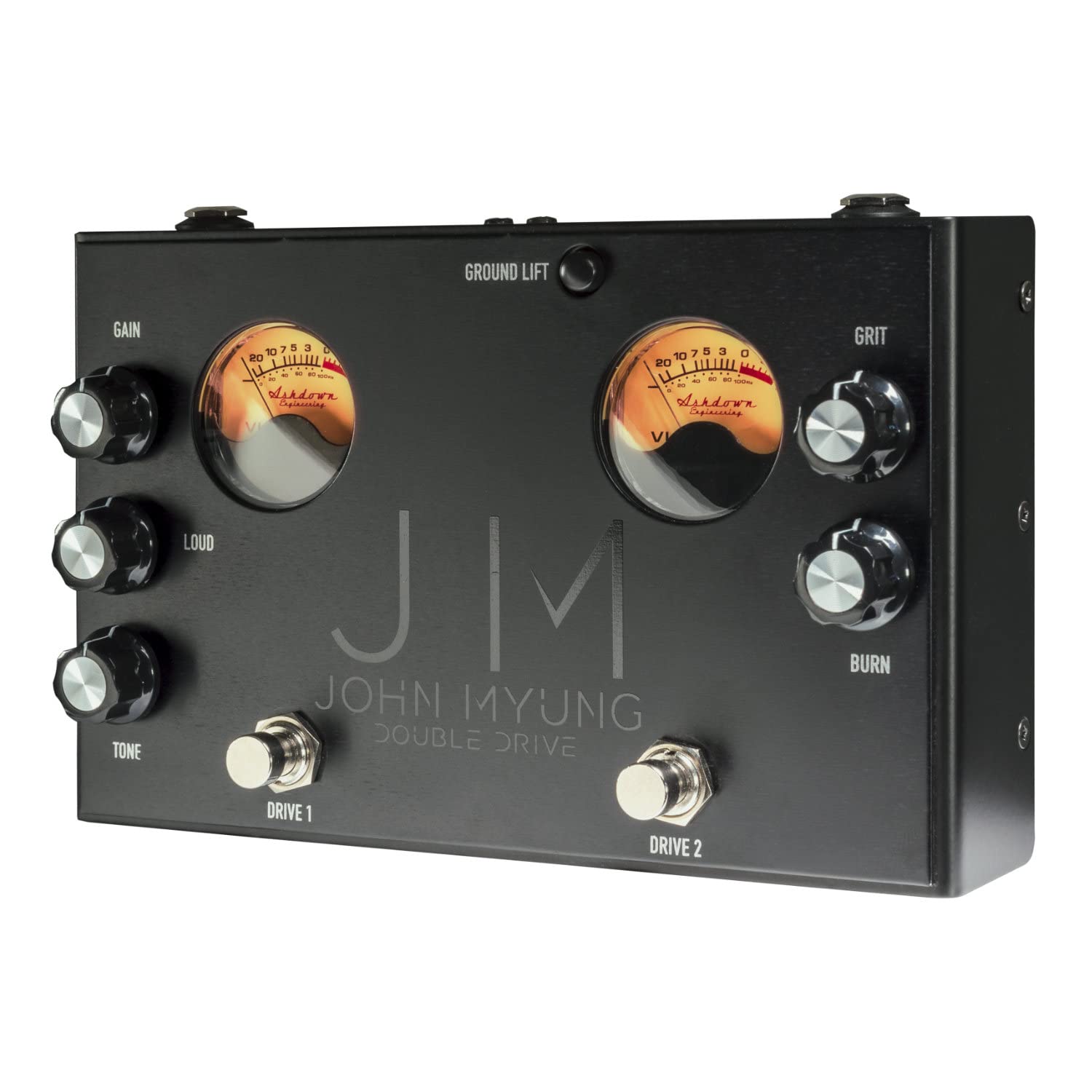 Ashdown Engineering Black 9V John Myung Signature Pedal With Double Drive & Dual VU - Image 3