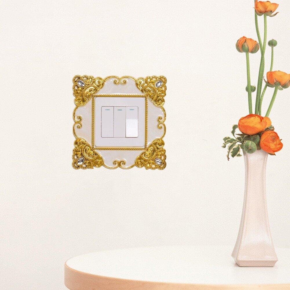 Copri Interruttore Della Luce Con Cristalli E Sinstones – Piatto Decorativo Lucente, 8,6x8,6 Cm