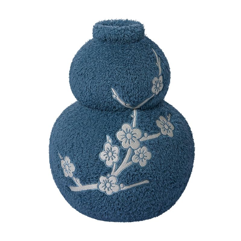 Xiangrui Series - Portachiavi con ciondolo a forma di burattino in peluche, realizzato a mano, di alta qualità, da appendere in 7 a 15 giorni (bottiglia di zucca di peluche/blu)