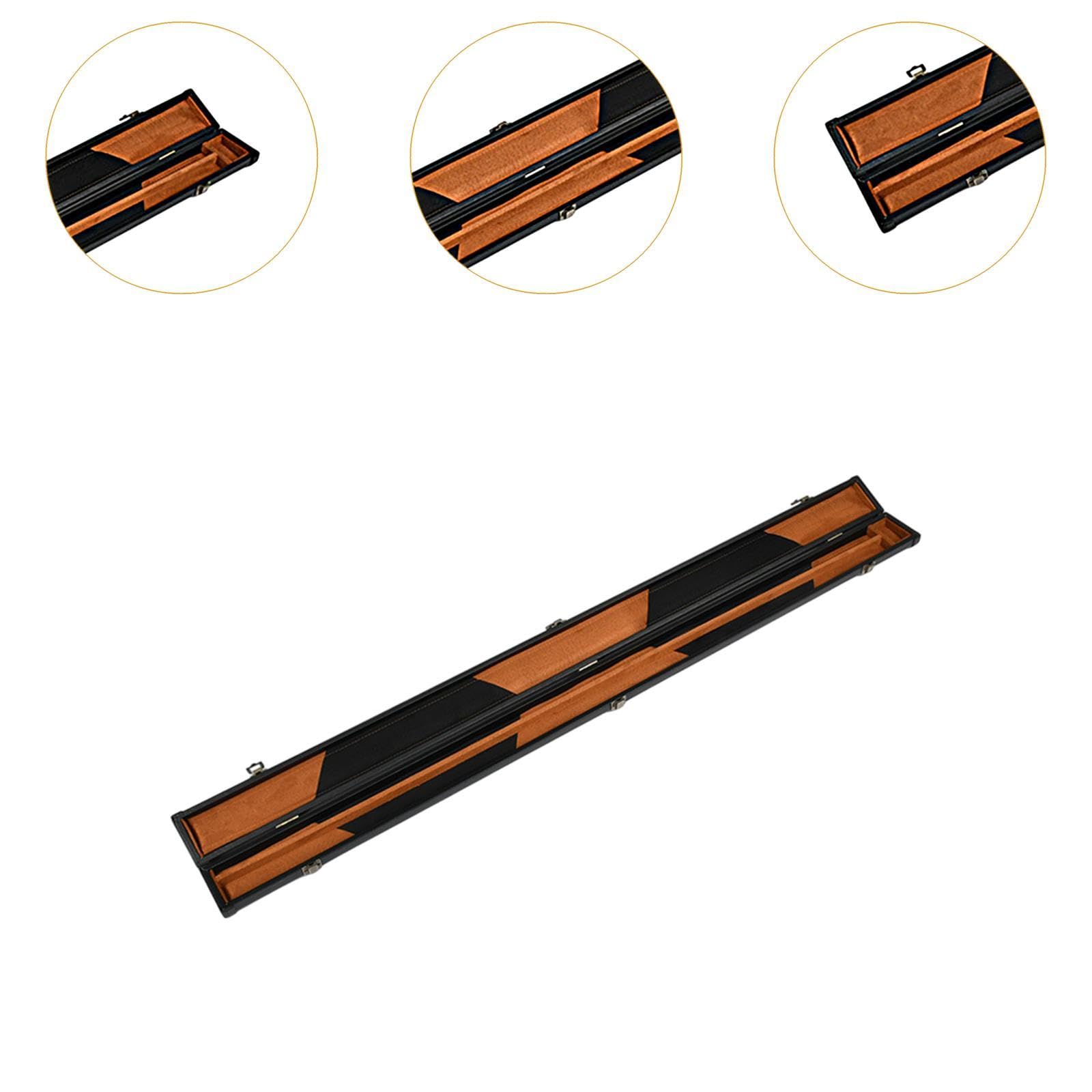 Teekerwang Sac De Transport Pour Canne De Billard - 82 Cm - Tissu En Cuir Noir - Bandoulière Ajustable - Protection Renforcée