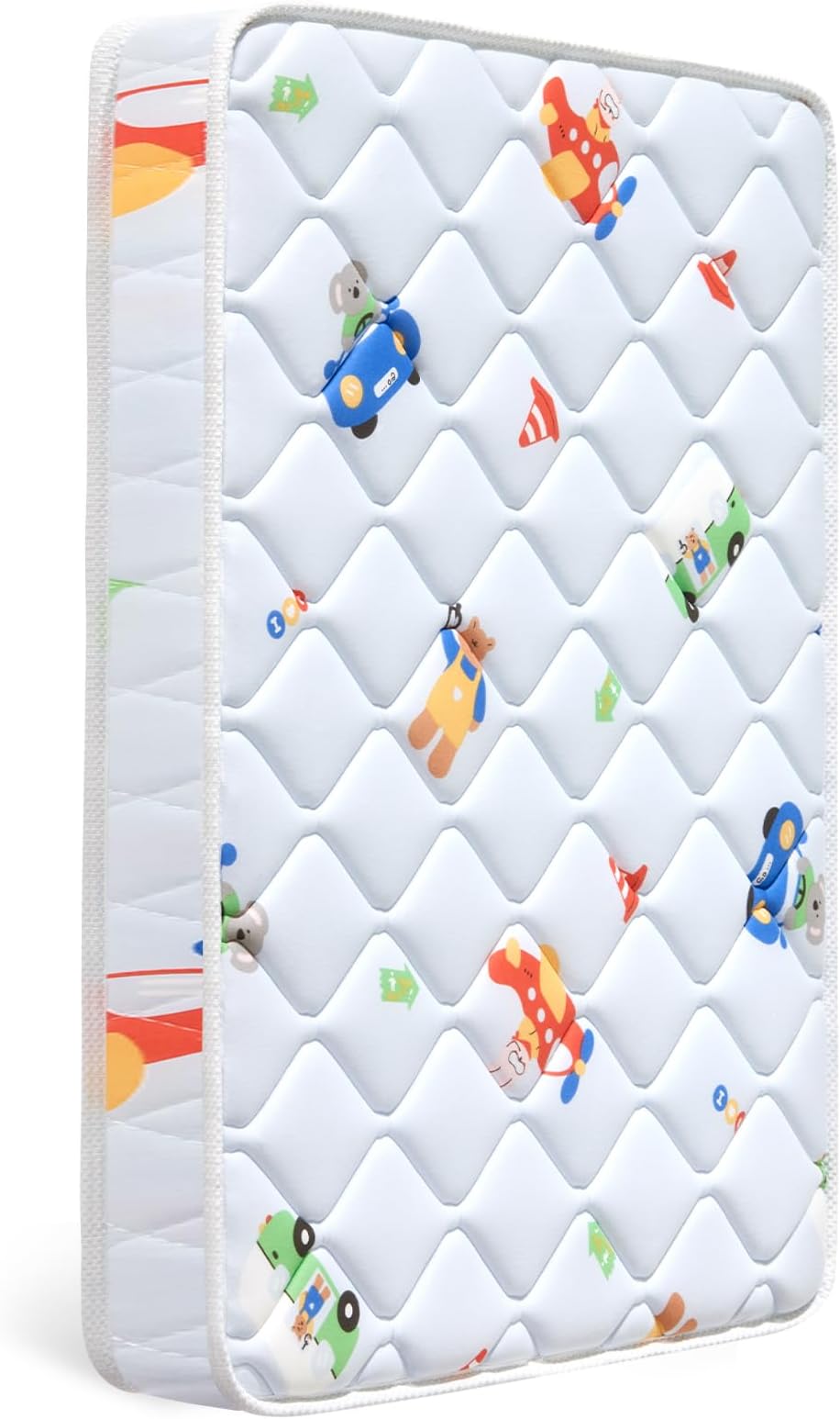 Letmxiu Premium Baby Mattress for Crib and Toddler Bed, 100% Knitted Fabric, Premium Fleece Surface-Hypoallergenic, Soft Breathable, 5" Thick-Firm and Optimal Support, Non-Toxic Crib Mattress