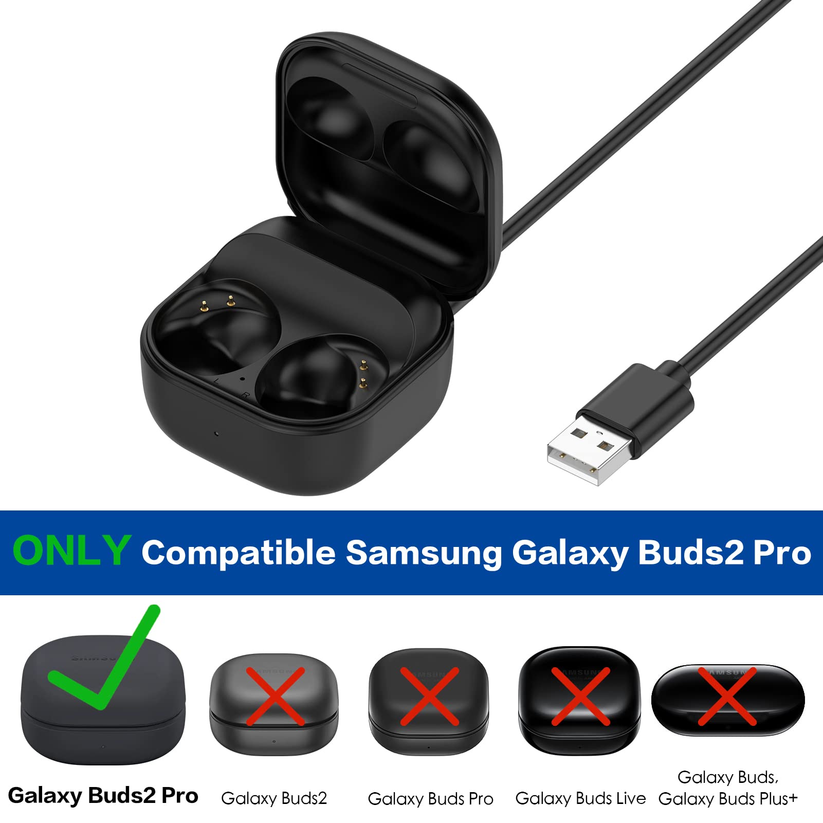 Charging Case Replacement Compatible with Galaxy Buds2 Pro