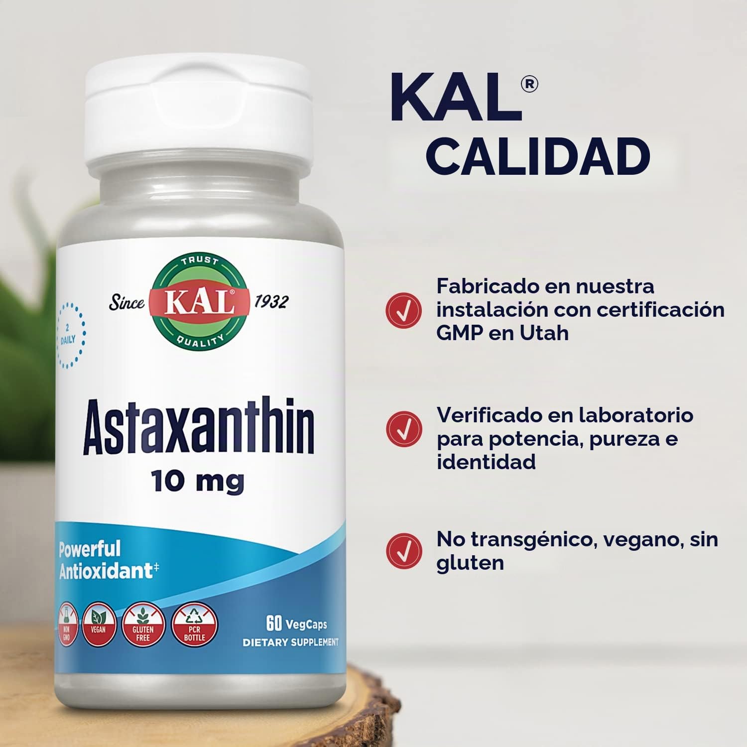 ASTAXANTHIN 10 MG 60 CAPSULAS