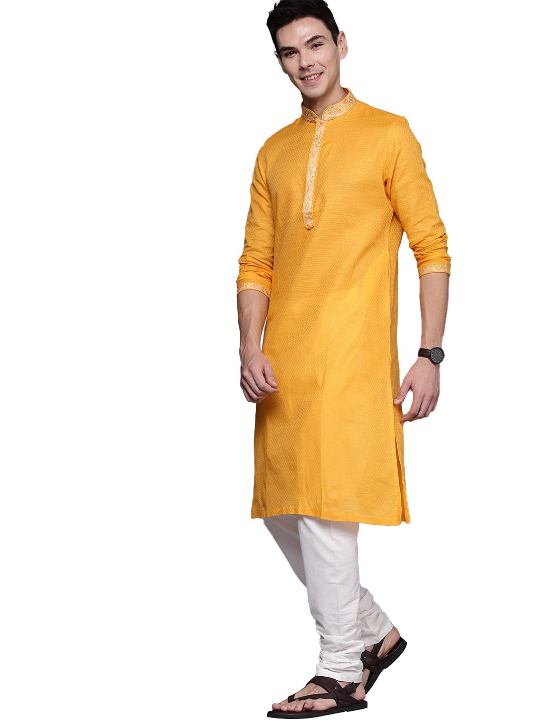 Manyavar Męski zestaw Kurta i Churidar