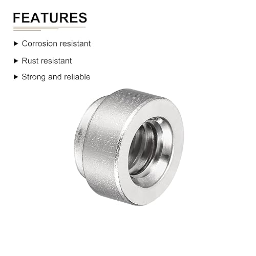 Miniatura 8 de 14-20 x 0.25 pulgadas (DXL) - 50 unidades - Bueno para la industria de la construcción - Tuerca remachadora a presión de acero inoxidable - Plata