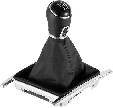 Car Gear Shift Knob Compatible with VW Amarok 2010-2022 Manual 5/6 Speed Lever Stick Leather Boot Parts Auto Accessories6 Speed
