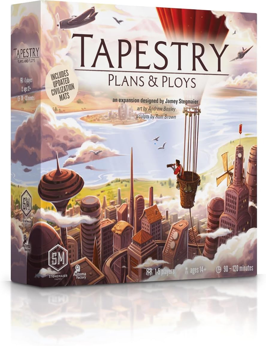 Stonemaier Games Tapestry: Plans & Ploys Expansion - Strategy Board Game for 1-5 Players