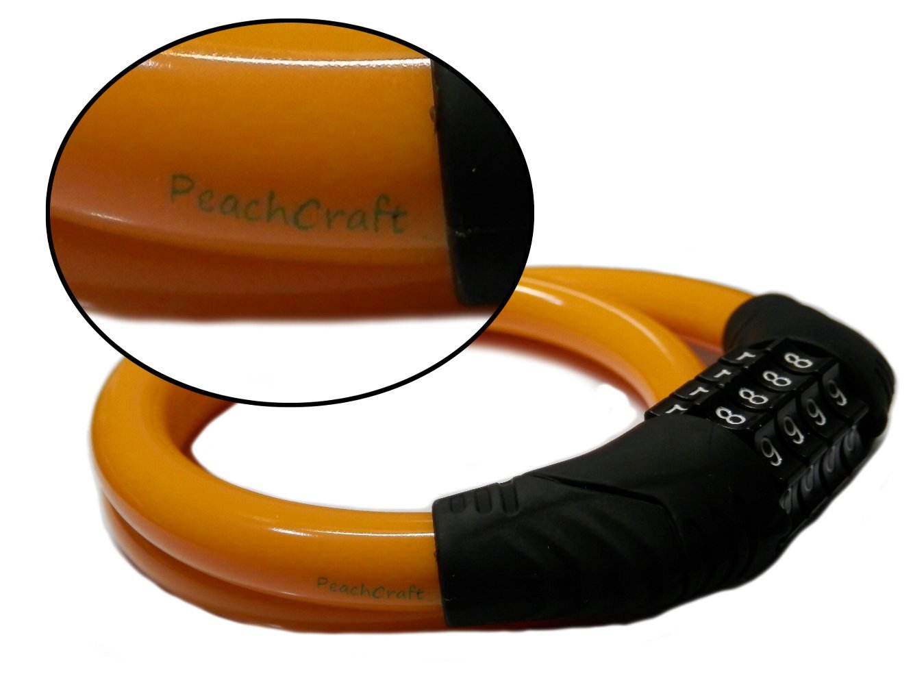 Amazon.co.jp: PeachCraft CYCLKD4002S 自転車 鍵 カギ ケーブルロック