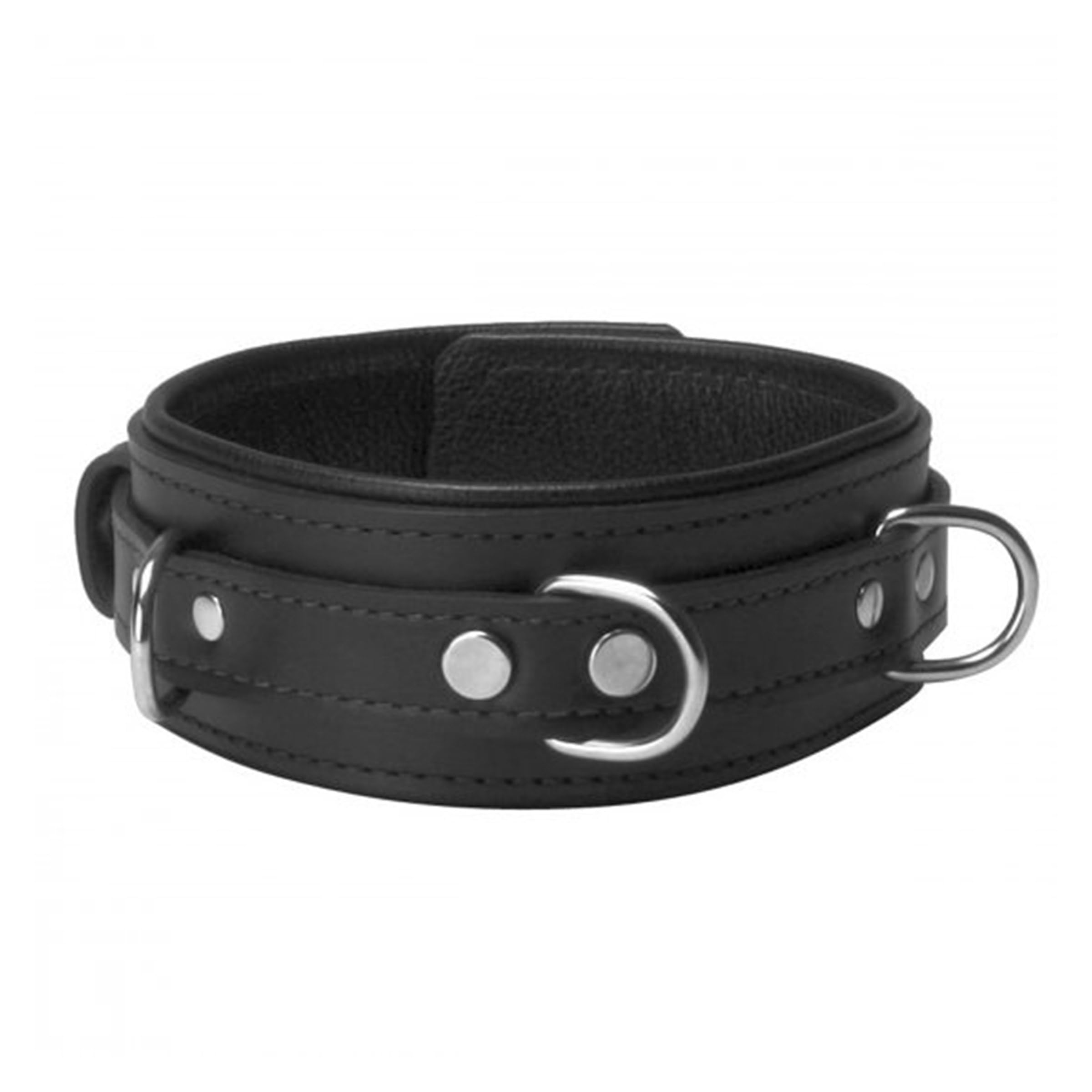 Schwarz Premium Leder Bondage Essentials Kit