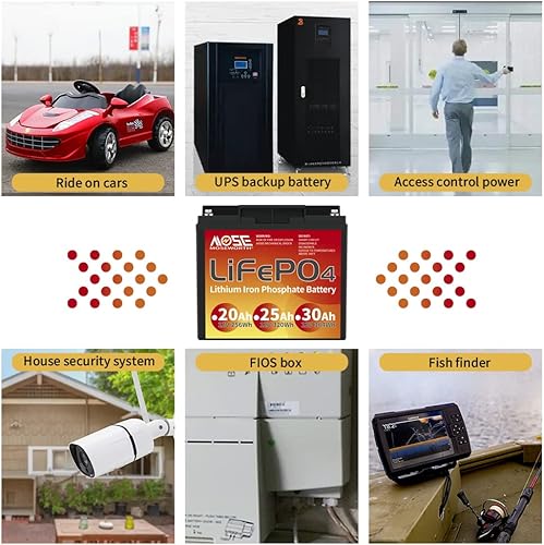 Miniatura 6 de Batería de litio de 12 V, batería Lifepo4 de 20 AH, para scooters para niños, energía solar, UPS pequeño, abridor de puertas, buscador de peces para