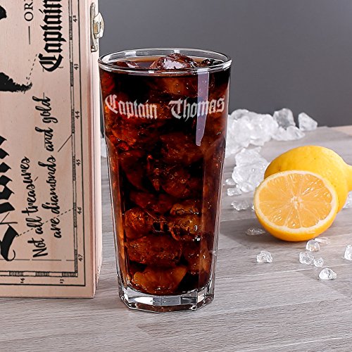 Herz & Heim® Captain Morgan Spiced Gold Geschenkset mit graviertem Glas in hochwertiger Geschenkverpackung – Bild 4