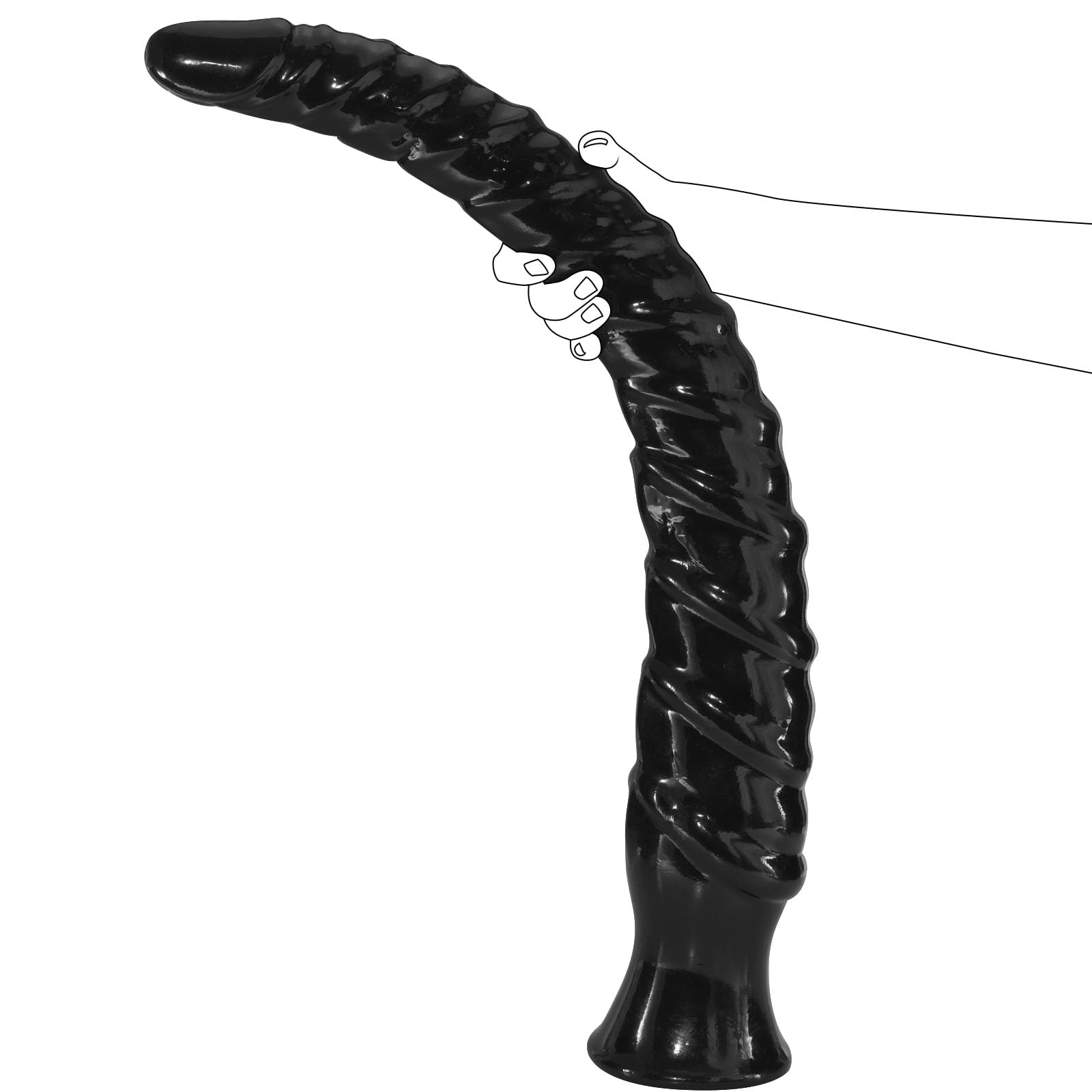 Dildo Super Lungo 72 cm Plug Anale, Dildo Gigante Realistico Enorme Spesso con Ventosa Potente, Grande Stimolatore Punto G Massaggio Prostatico, Giocattoli Sessuali per Avanzato Uomini Donne