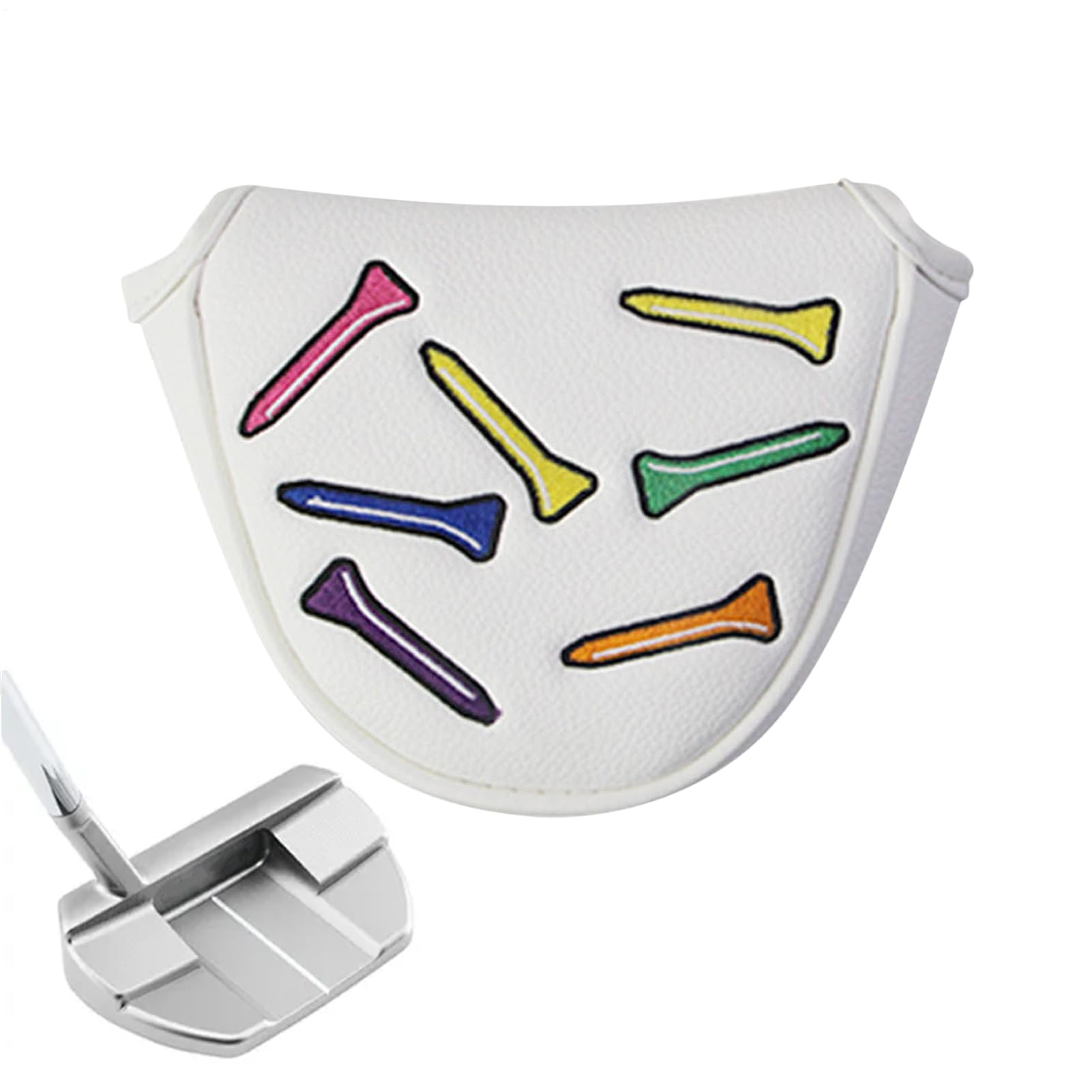 Custodia per putter - Custodia magnetica per mazza putter in PU | Attrezzatura da golf portatile, custodia protettiva resistente per allenamento e competizione sul campo