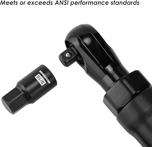 Miniatura 7 de MIXPOWER Juego de 14 piezas de dados Dr. Bit, 332 a 34, 14", 38" y 12", grado de impacto Cr-Mo, SAE, enchufe hexagonal