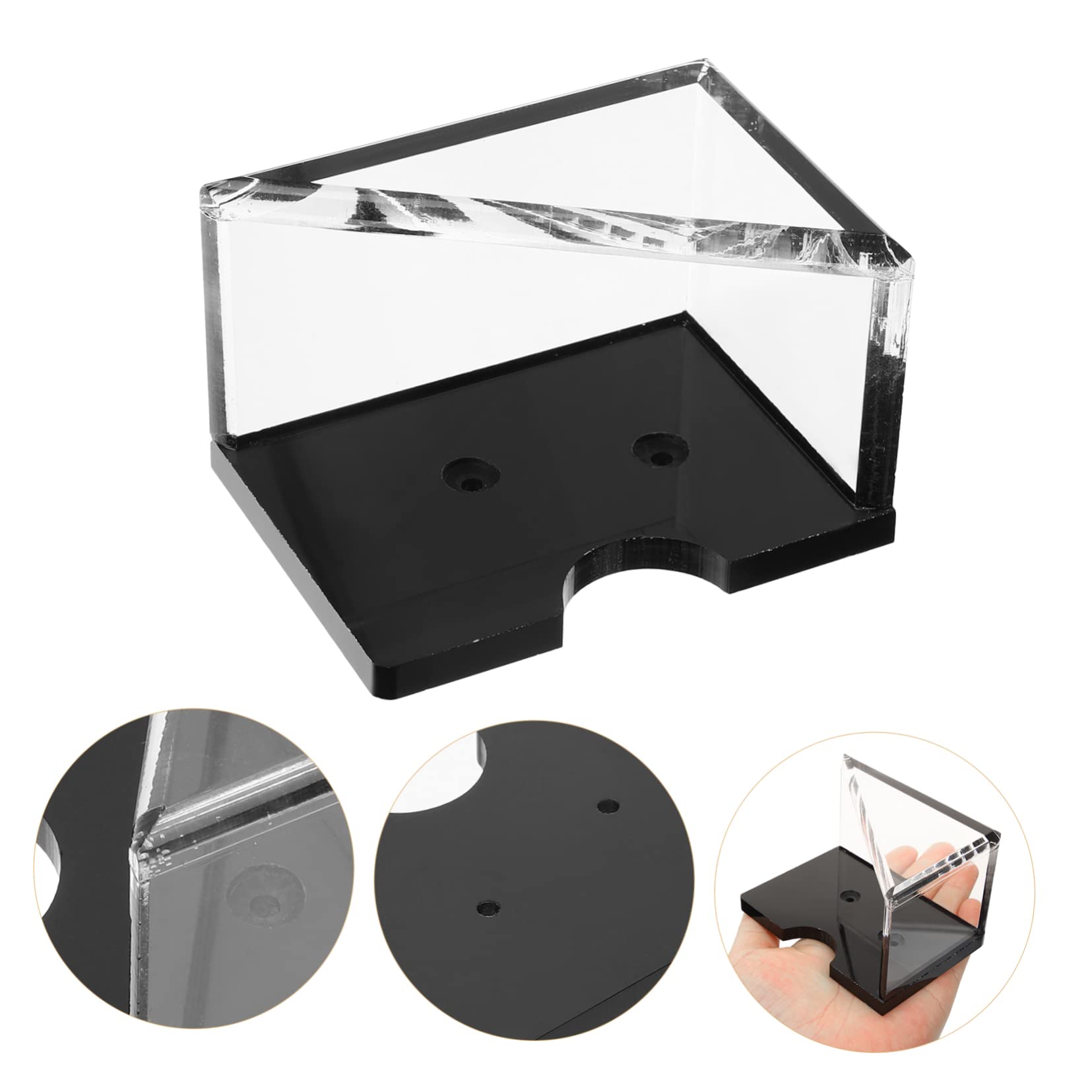 ibasenice 2paia Scatola Per Carte Da Acrilico Trasparente Per Poker e Carte Da Contenitore Per Vuote e Accessori Per Giochi