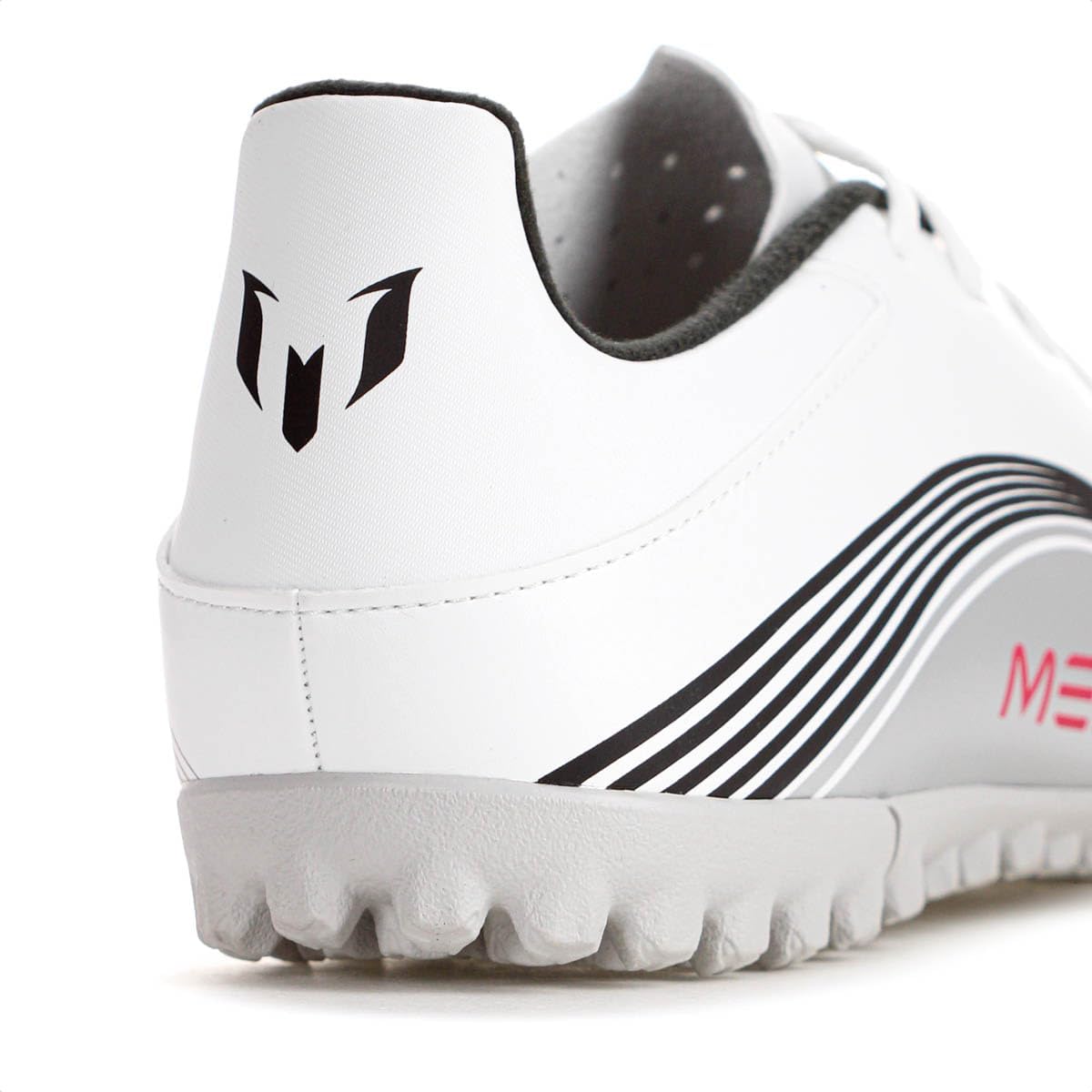 adidas Mens F50 Messi Club Turf Soccer Cleats - White