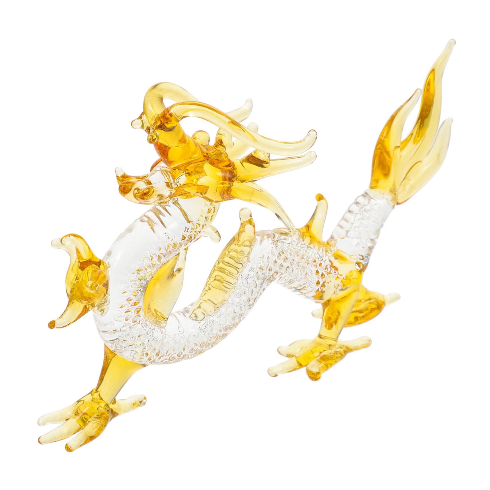 TOPBATHY 3st Kristall-Drachen-Ornamente Schmücken Wohnkultur Kunsthandwerk Statue Hausskulptur Drachenfigur Drachenskulptur Tierornament Sternzeichen Drache Figur Quarz Glas