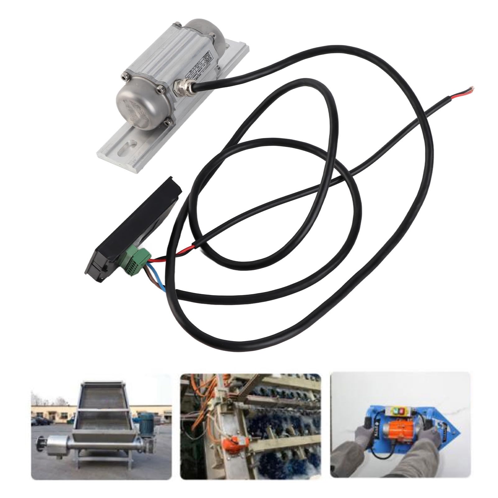 Fdit Velocità del Motore del Vibratore per Calcestruzzo Regolabile 7500 Giri/min per Motore di Vibrazione Senza Spazzole in Lega di Alluminio da Costruzione 12V (10W)