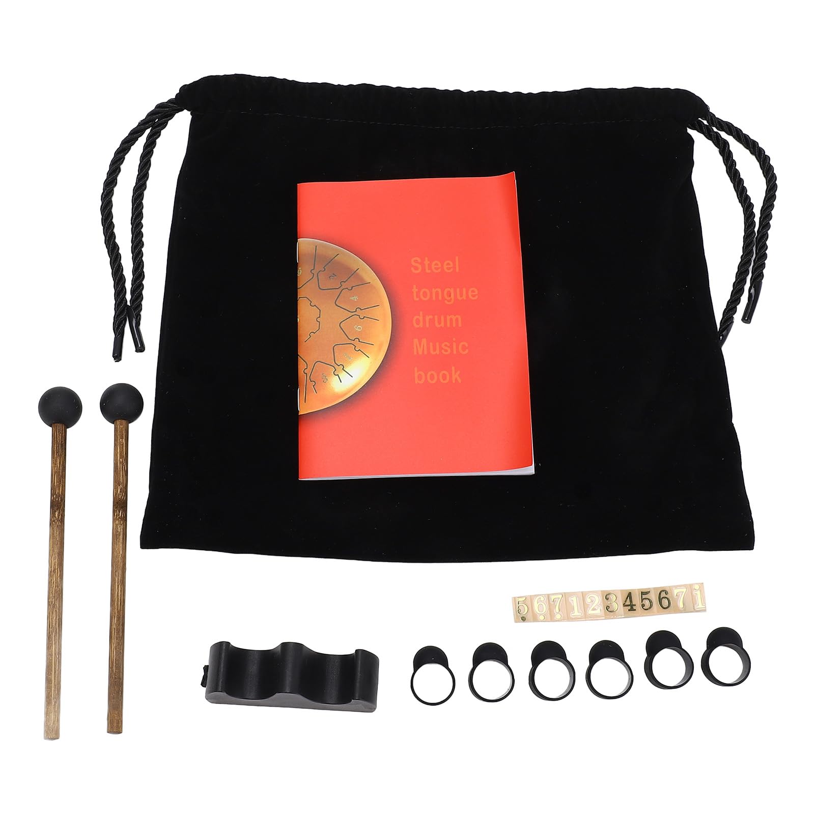 Stalowy bęben na język, 6 cali 11 tonów Eteryczny bęben deszczowy na zewnątrz czakr Mini instrument perkusyjny ze stojakiem na młotki Palce do medytacji jogi na zewnątrz ogrodu (Fioletowy)