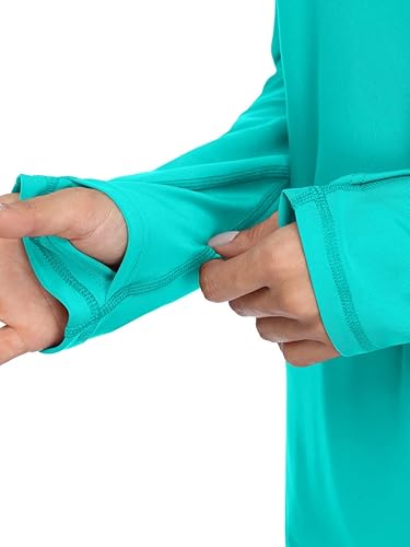 Miniatura 5 de ATTRACO Camiseta de protección contra erupciones para mujer, manga larga, estampada, protección UPF 50