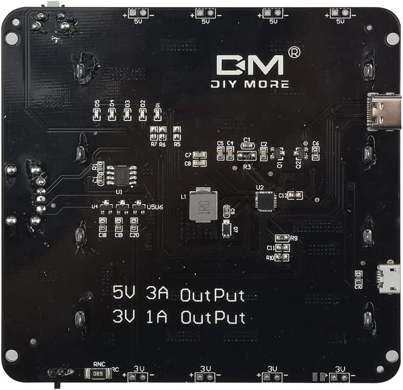 Image of diymore 18650 Battery Holder Four Li-ion V9 Battery Shield Micro USB 5V /3A 3V /1A Power Bank Battery Charging Module (4 Holders)
