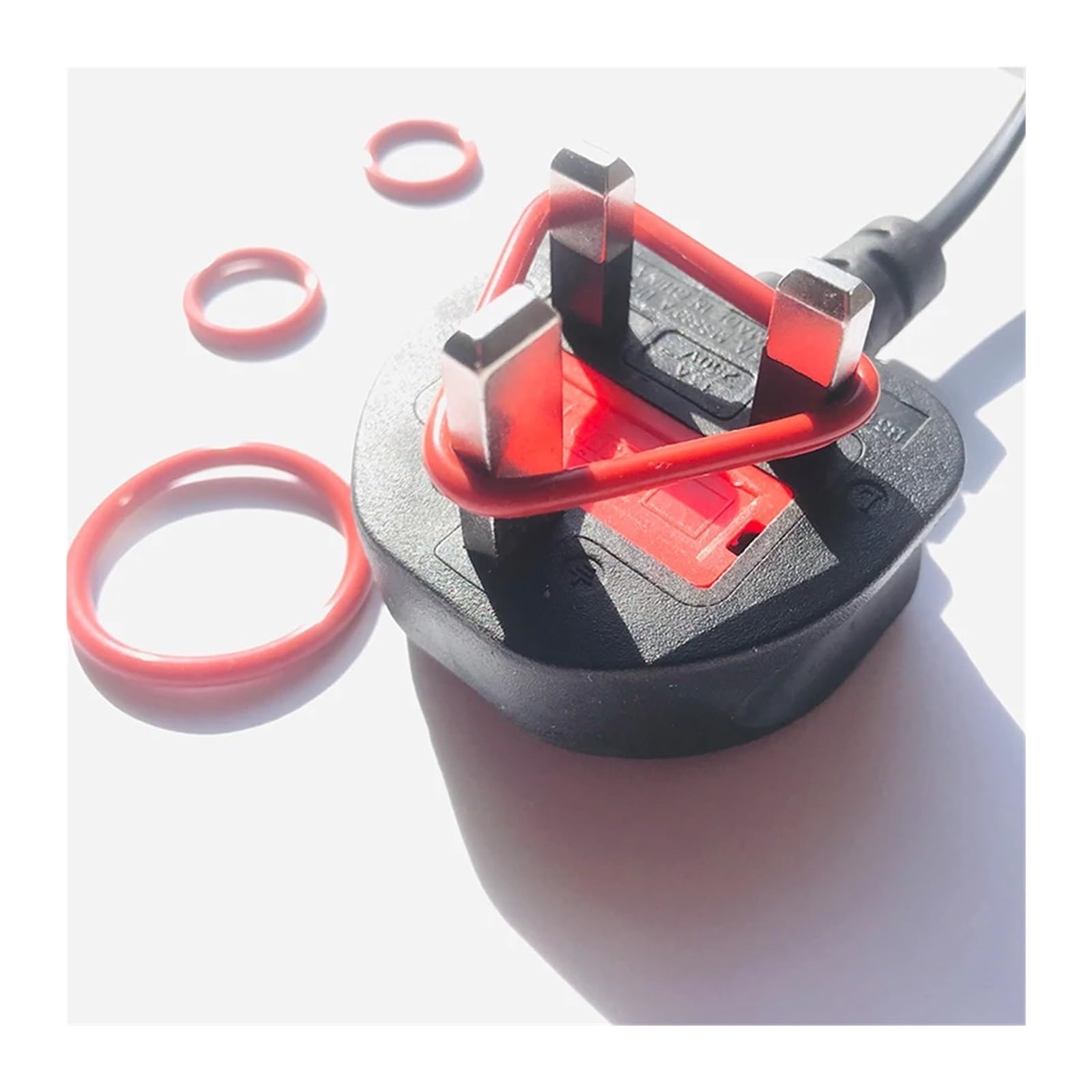 MACHSWON 30Pcs Silicone O-Rings Gasket Rings Seal Grommets Gasket 8.5mm OD 5.5mm ID 1.5mm Width Silicone Washer Round Sealing Ring Red