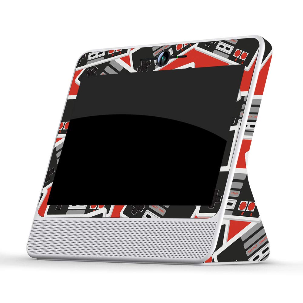 MightySkins Skin Compatible with Facebook Portal - Retro Controllers 3 | Protective, Durable, and Unique Vinyl Decal wrap Cover | Easy to Apply, Remove, and Change Styles | Made in The USA