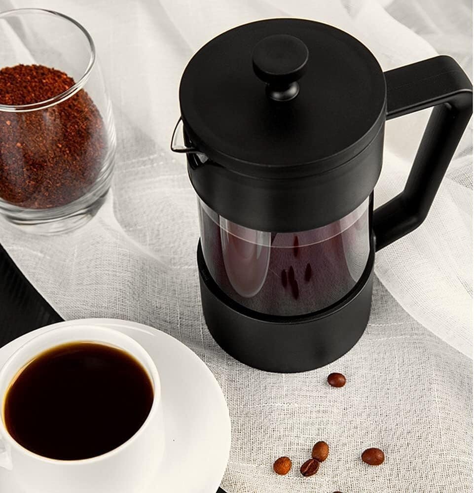 Cafetera de prensa, prensa de café, caffettiere, cafetera, cafetera de prensa francesa, prensa francesa, prensa de café con aislamiento de doble pared y tetera for el hogar y la oficina Prensa frances