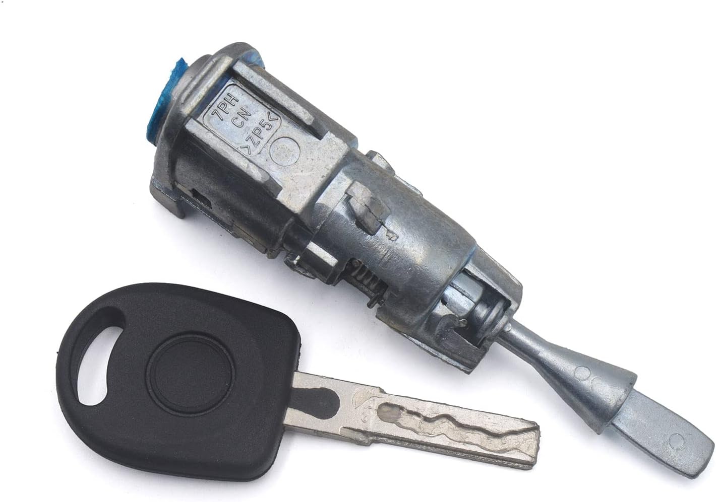 RuiWen Door Lock Cylinder Assy 1K5837168B Compatible with VW Jetta Golf MK6 MK7 2006 2007 2008 2009 2010 2011