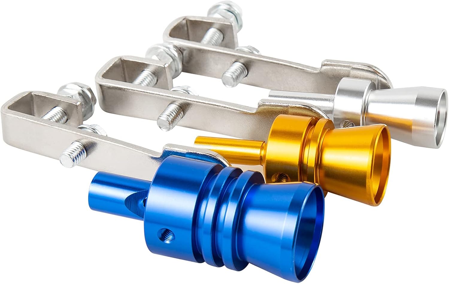 Ponpon 3Pcs Car Turbo Sound Universal Aluminum Car Turbo